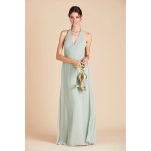 NWT birdy grey sage moni convertible halter bridesmaid dress